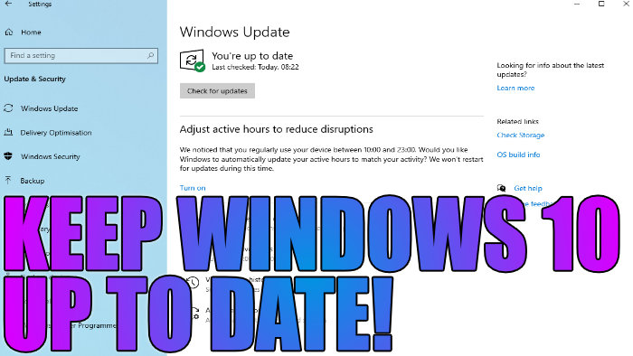 Keep Windows 10 up to date
