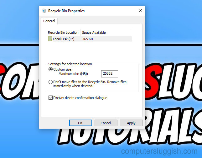 How To Enable & Display The Delete Confirmation Dialog Box On Your Windows 10 PC - ComputerSluggish