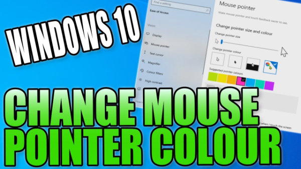 Windows 10 change mouse pointer colour