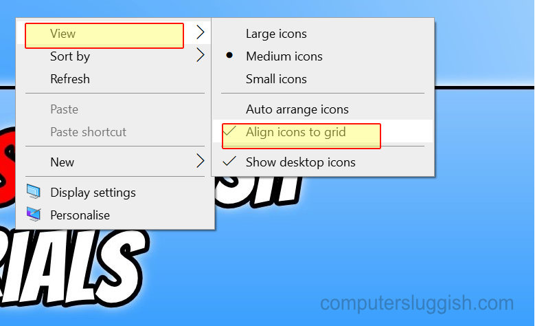 Stop Desktop Icons From Auto Aligning In Windows 10 Computersluggish - how to turn off snapping in roblox