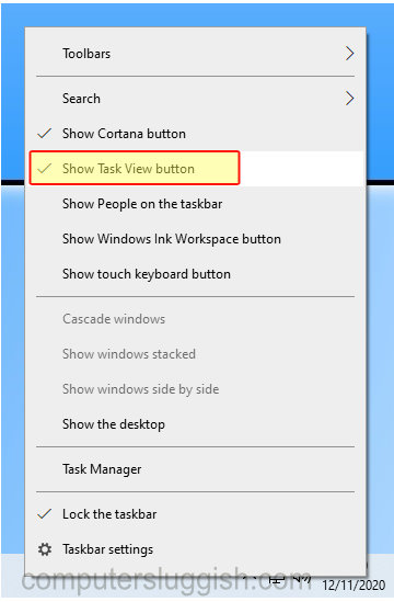 open task view