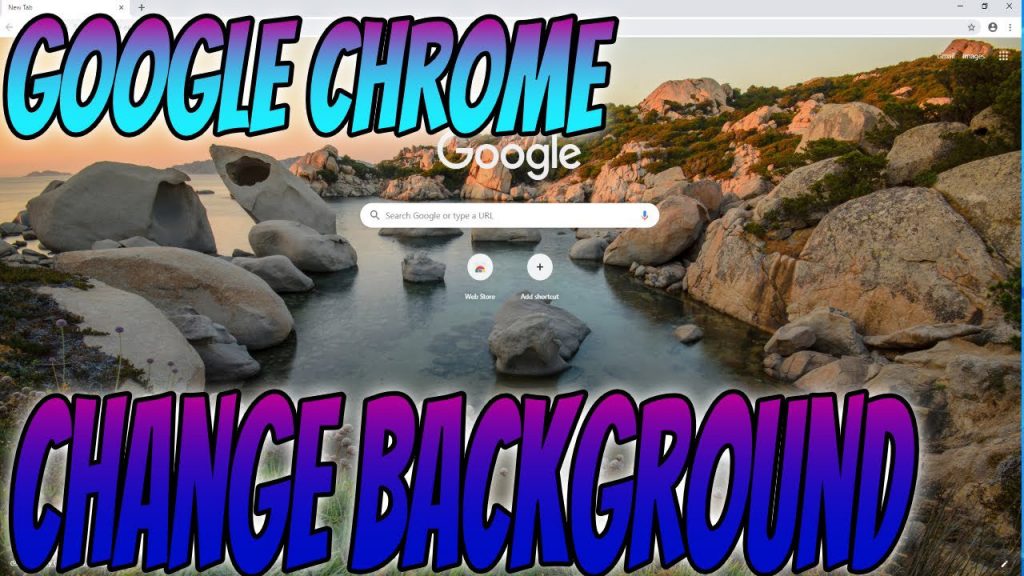 Google Chrome change background.
