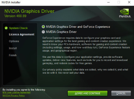 nvidia graphics driver install stuck