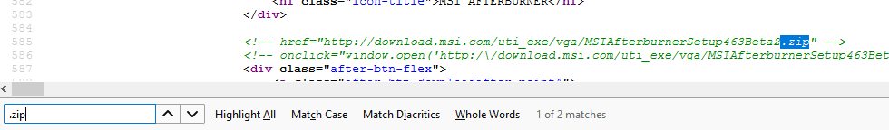 Web browser showing source code.