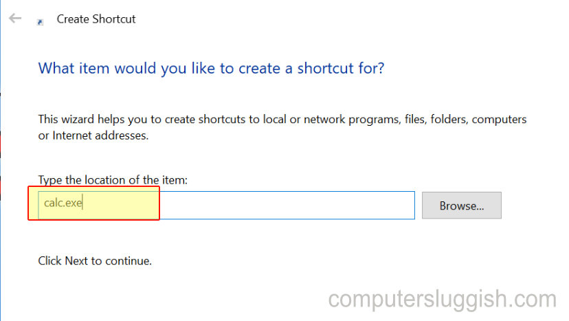 calculator shortcut windows 10