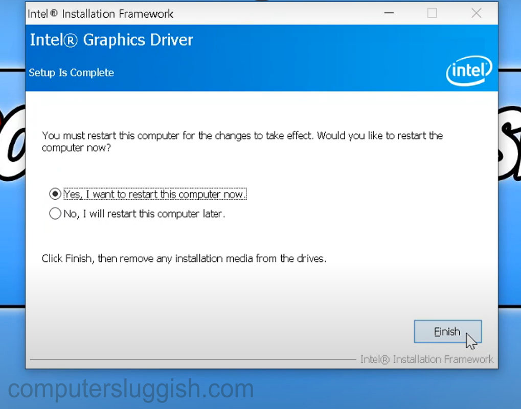 download the new version Intel Graphics Driver 31.0.101.4644