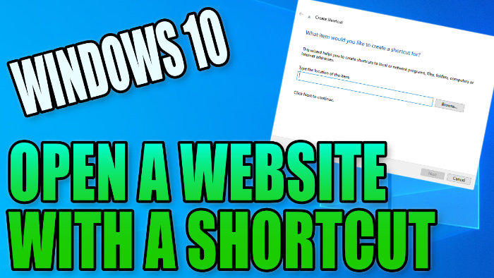 How To Open A Website Using A Shortcut In Windows 10 - ComputerSluggish
