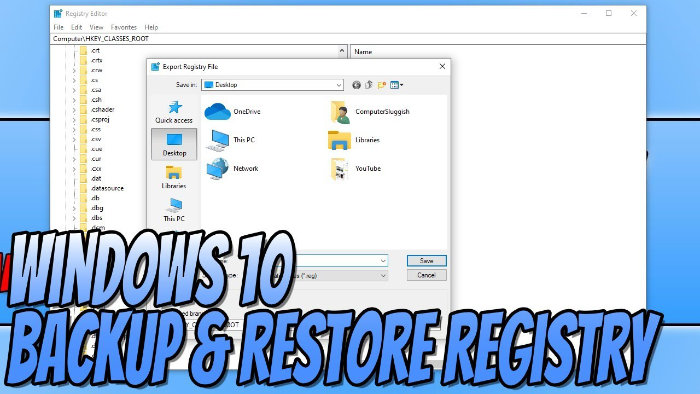 registry reset windows 10