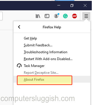 how to find current version of firefox