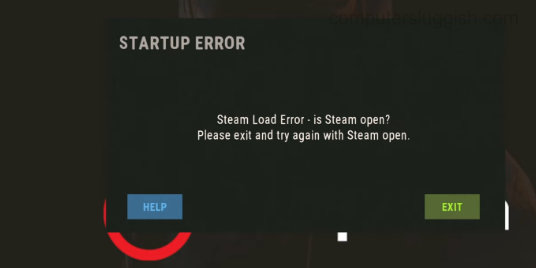 RUST Startup error saying Steam Load Error - is Steam open?