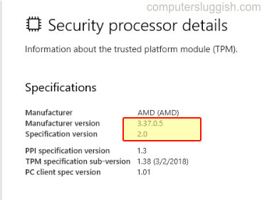 tpm version 2.0 and secure boot