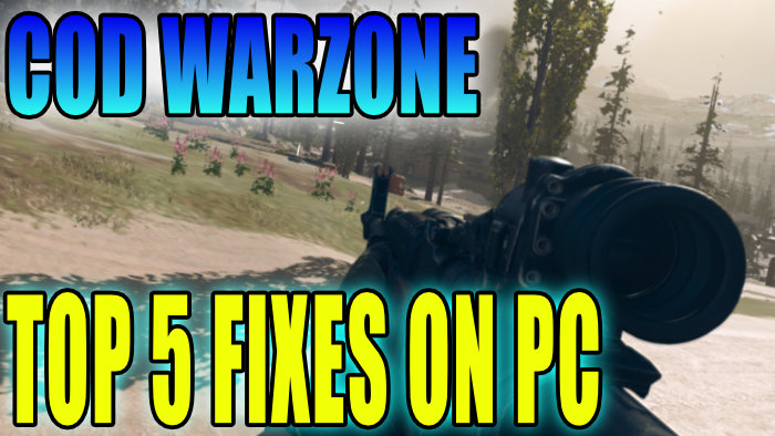 COD Warzone top 5 fixes on PC.