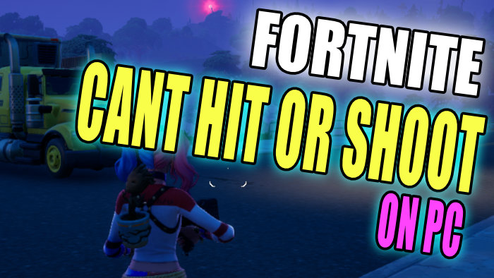 Fortnite cant hit or shoot on PC
