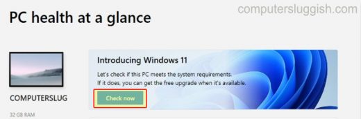How To Check If Your Computer Can Run Windows 11 - ComputerSluggish
