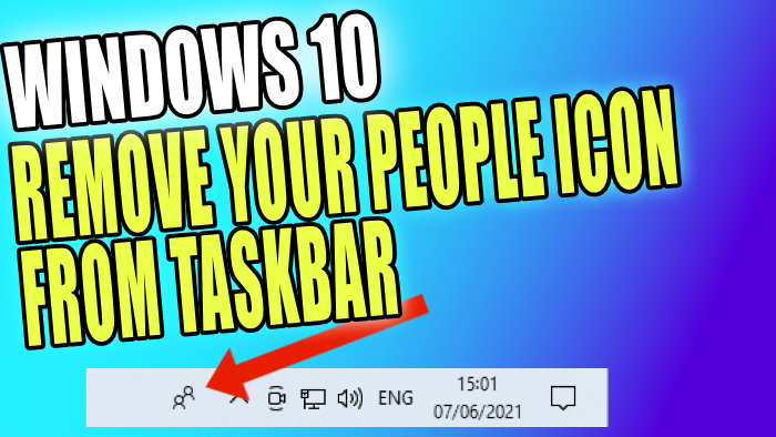 remove people from taskbar