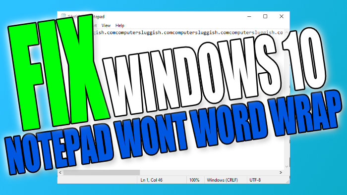 notepad not working windows 10