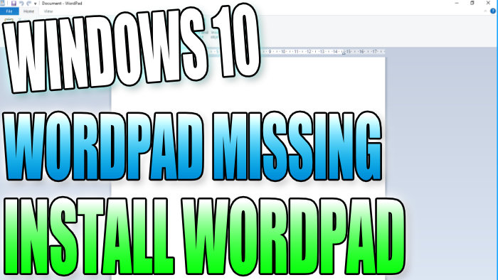 installing the old word pad from xp in windows 7