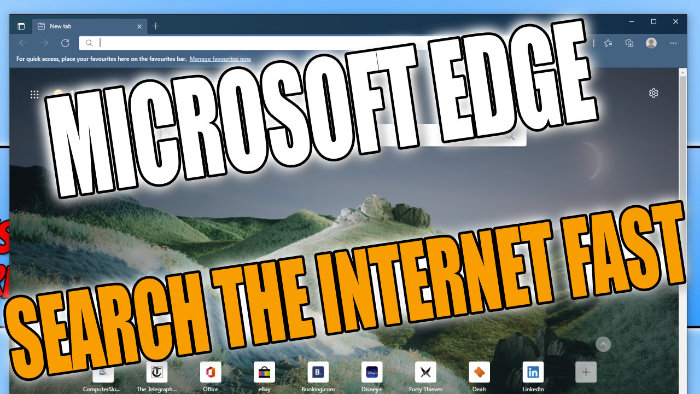 Fastest Way To Search Bing In Microsoft Edge Computersluggish