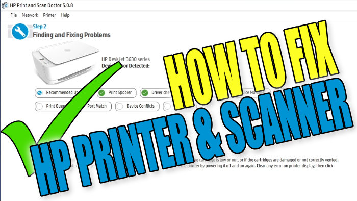 hp print and scan doctor cannot communicate with printer