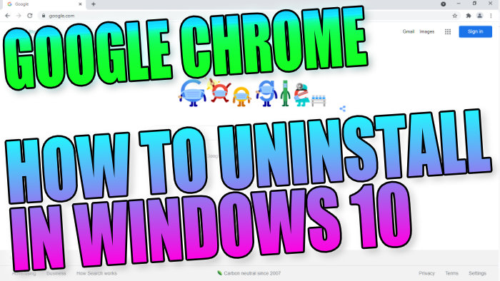start all programs google chrome uninstall google chrome