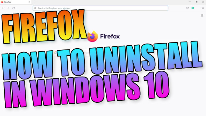 uninstall latest firefox update