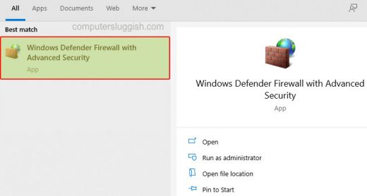 Windows defender firewall with advanced security как открыть