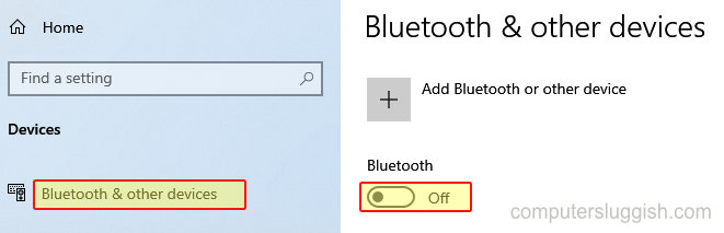How To Turn Off Bluetooth In Windows 10 - ComputerSluggish