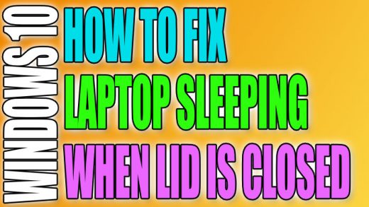 fix laptop sleeping when lid closed - ComputerSluggish