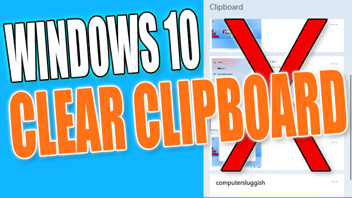 Windows 10 clear clipboard