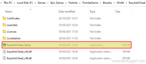EasyAntiCheat.exe in the Fortnite folder directory.