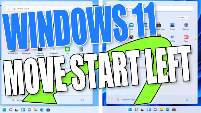 Windows 11 move sstart left