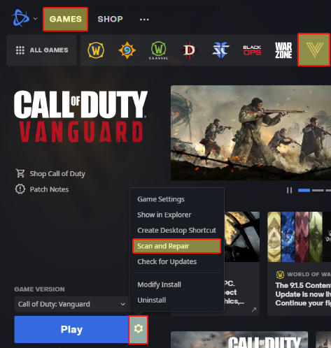 Fix Battle.net Scan and Repair Loop on Windows PC