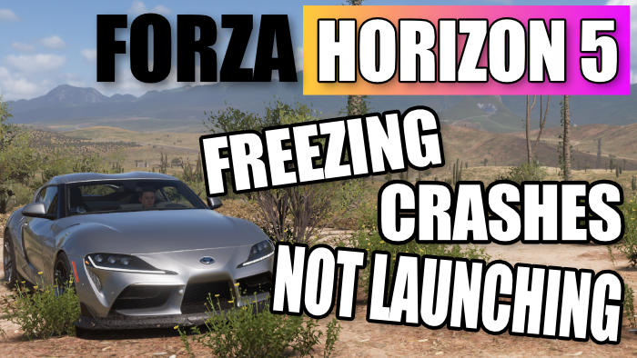 Forza Horizon 5 freezing, crashes, not launching