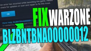 Fix Warzone BLZBNTBNA00000012.