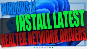 Windows 11 install latest Realtek network drivers.