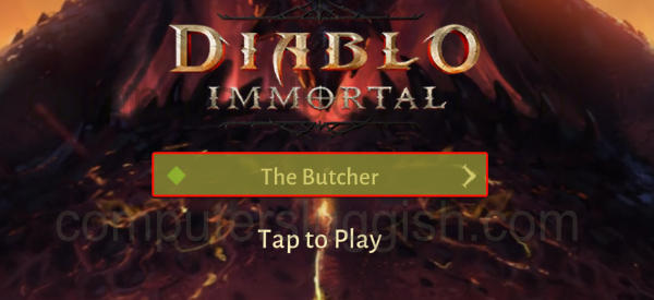 diablo immortal selecting server name