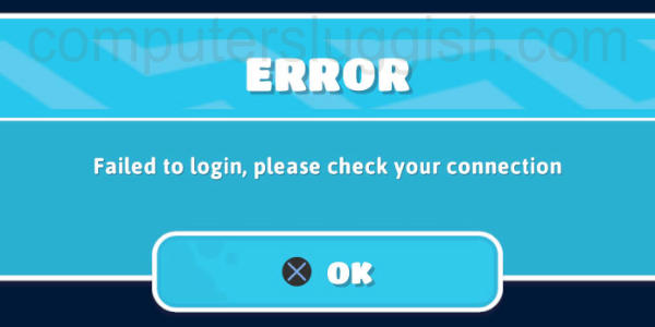 Fall Guys "Failed to login, please check your connection" error