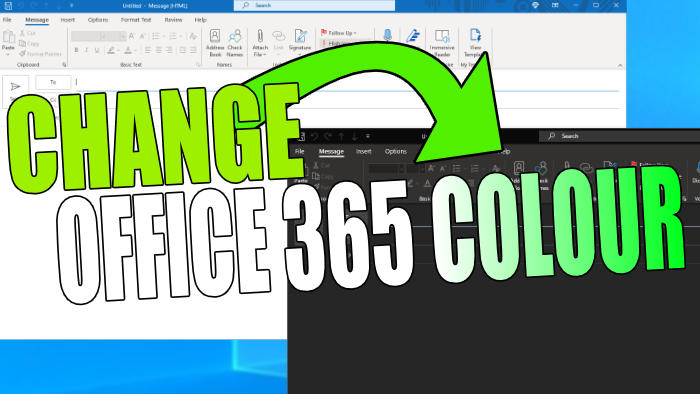 Change Office 365 colour