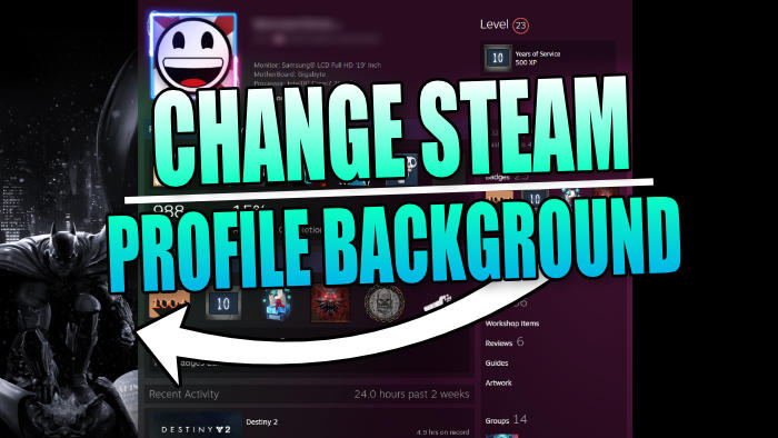 Change Steam profile background