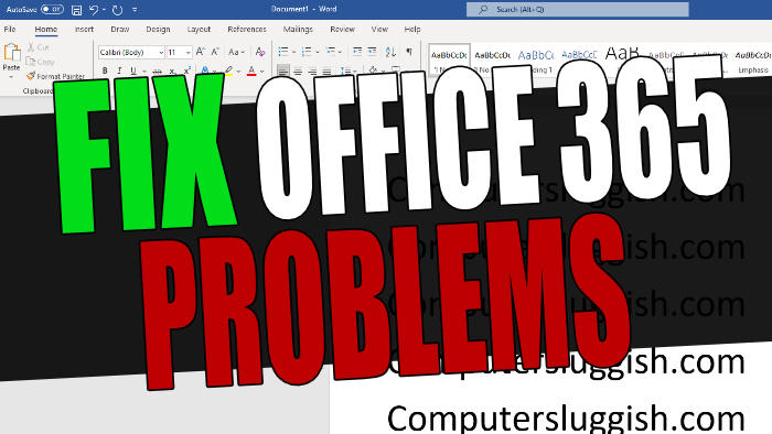 Fix Office 365 Problems.