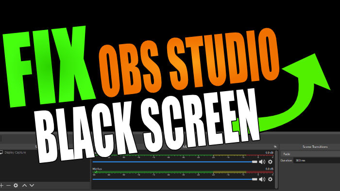 Fix OBS Studio black screen.