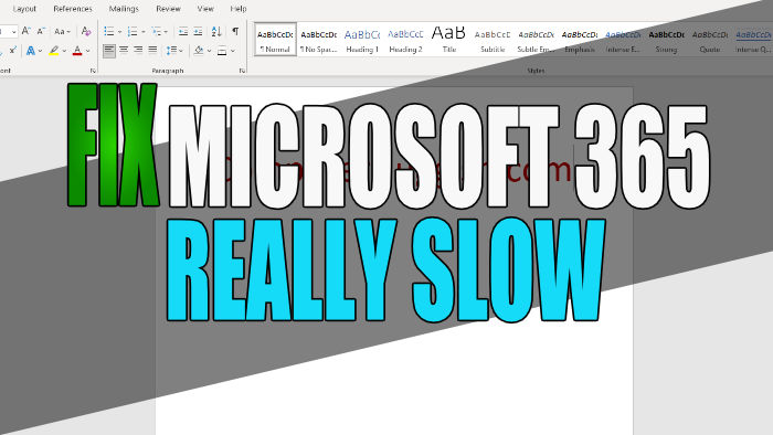 Fix Microsoft 365 really slow