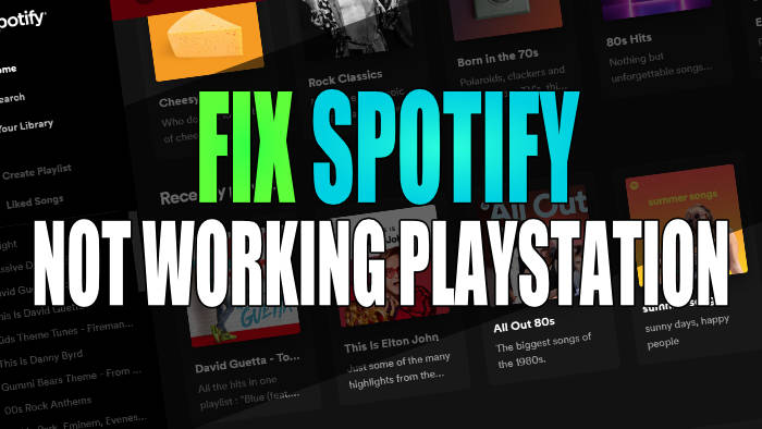 Fix Spotify not working PlayStation.