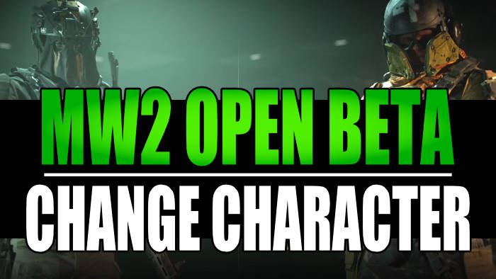 MW2 Open Beta change character.