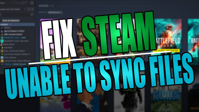 Fix Steam unable to sync files.