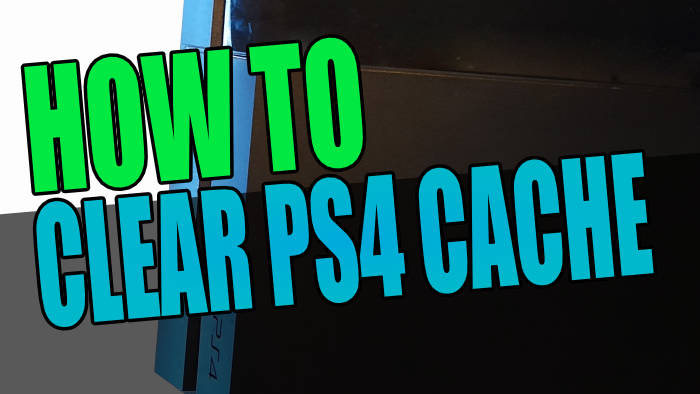 How to clear PS4 cache.