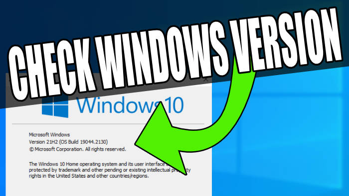 How To Check Windows Version
