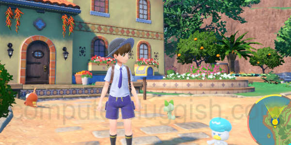 pokemon scarlet and violet in-game screenshot.
