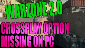 Warzone 2.0 crossplay option missing on PC