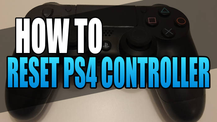 How to reset PS4 controller